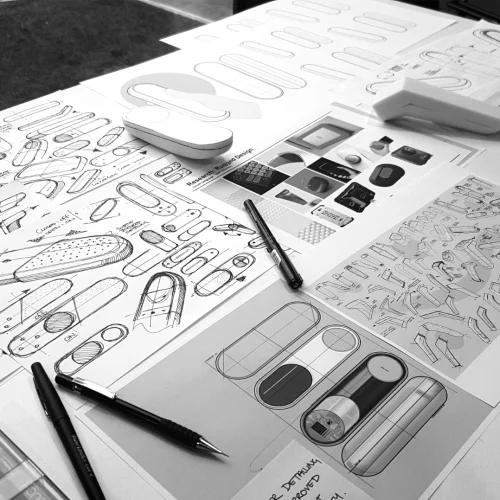 Product Design sketching by a product design consultancy