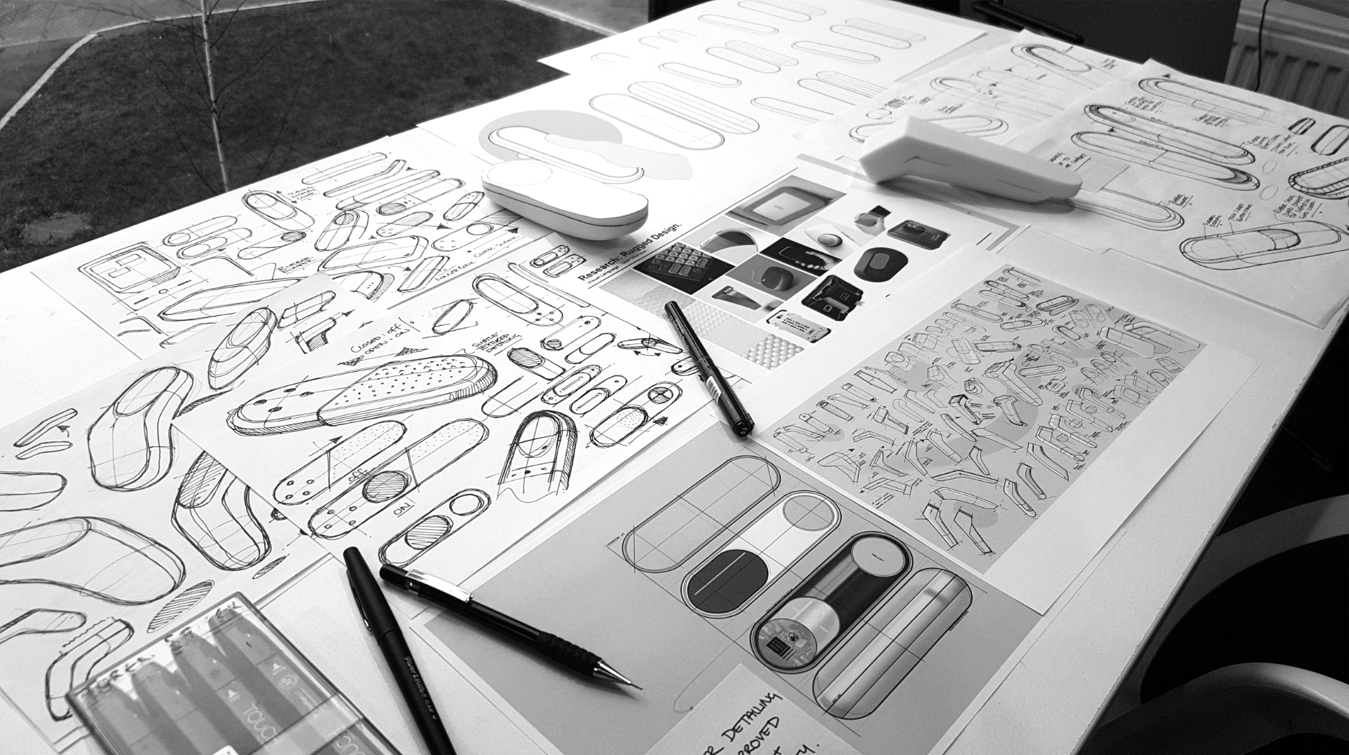 Product Design sketching by a product design consultancy